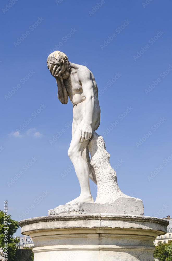 Cain statue tuileries