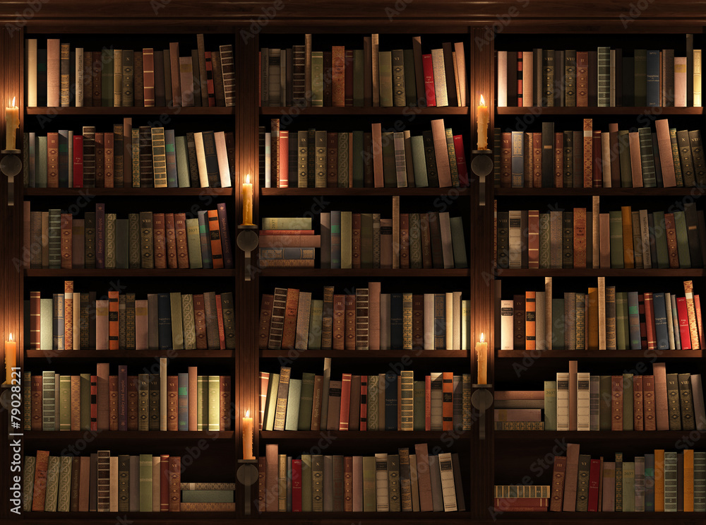 Bookshelf. Seamless texture (vertically and horizontally) Bookshelf. Seamless texture (vertically and horizontally)