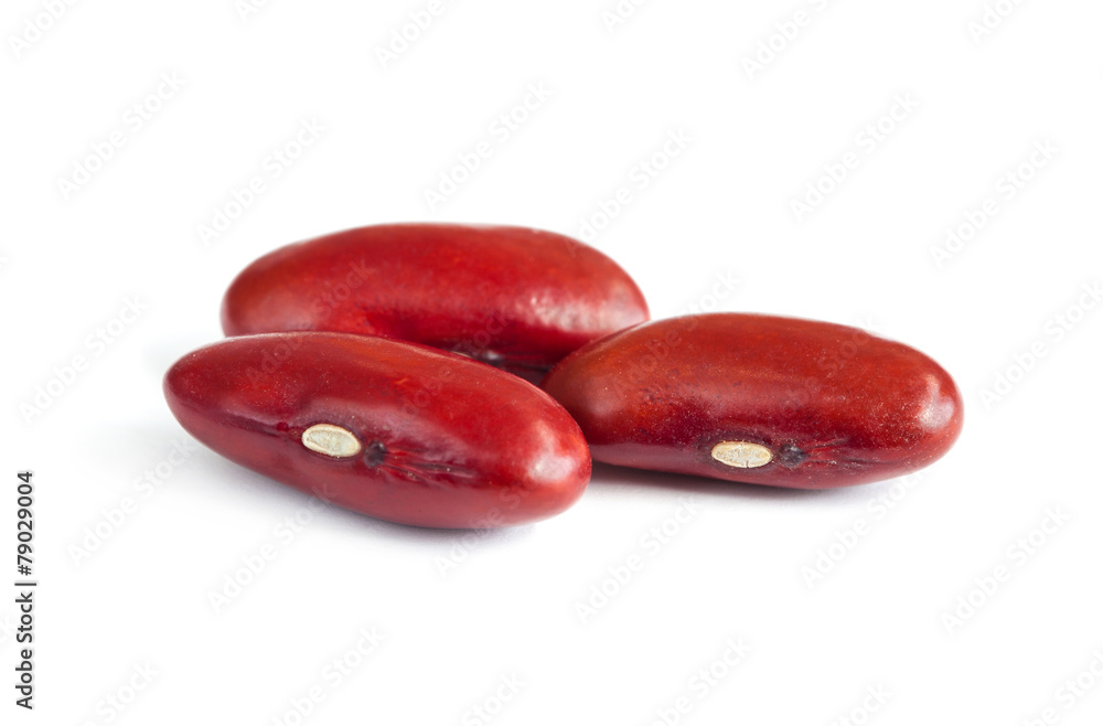 red kidney bean isolated on white background red kidney bean isolated on white background