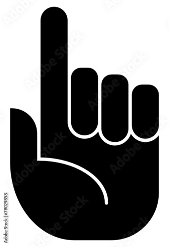 Attention finger icon