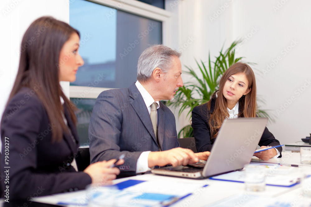 Business people at work