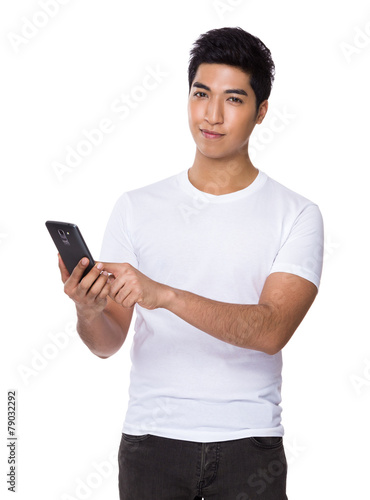 Man use of cellphone