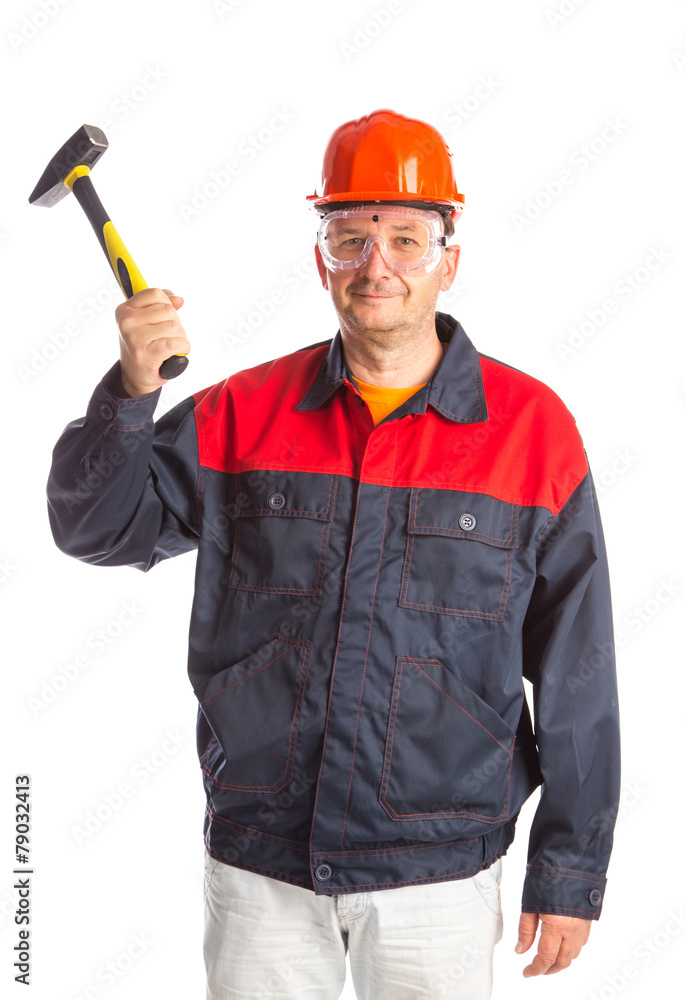 Worker in hard hat