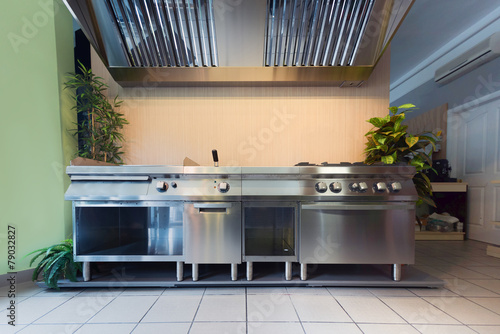 Professional kitchen in modern building