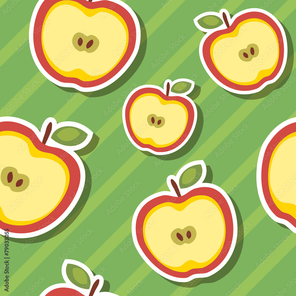 Seamless apple background Seamless apple background