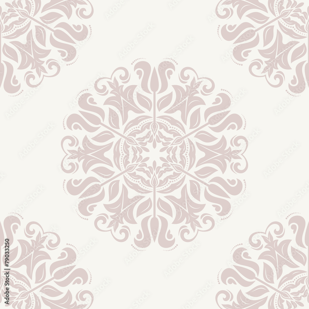 Damask Seamless Pattern. Orient Background Damask Seamless Pattern. Orient Background