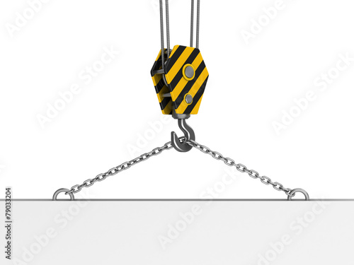 Obraz na płótnie crane hook with plate