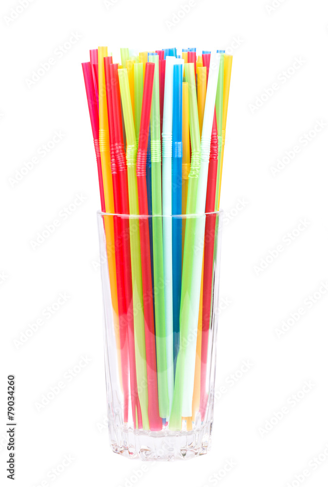 Tube to drink in a glass Tube to drink in a glass