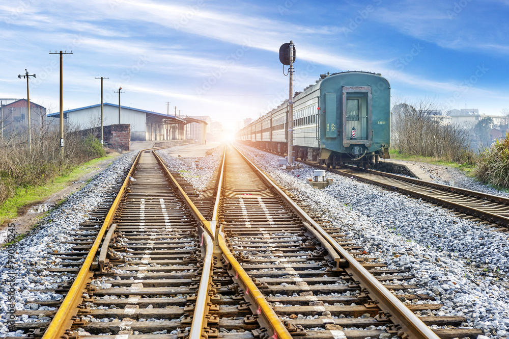 Obraz premium The way forward railway