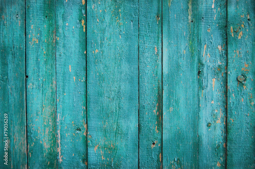 Green wood plank background
