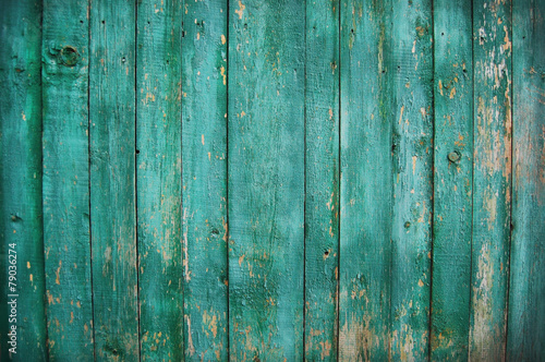 Green wood plank background