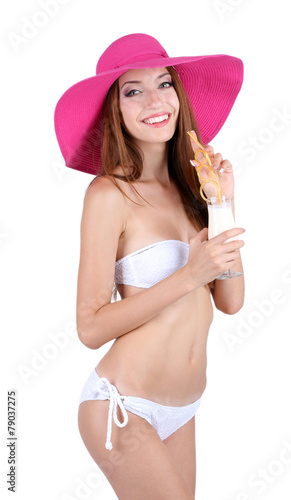 Beautiful young woman in sw...