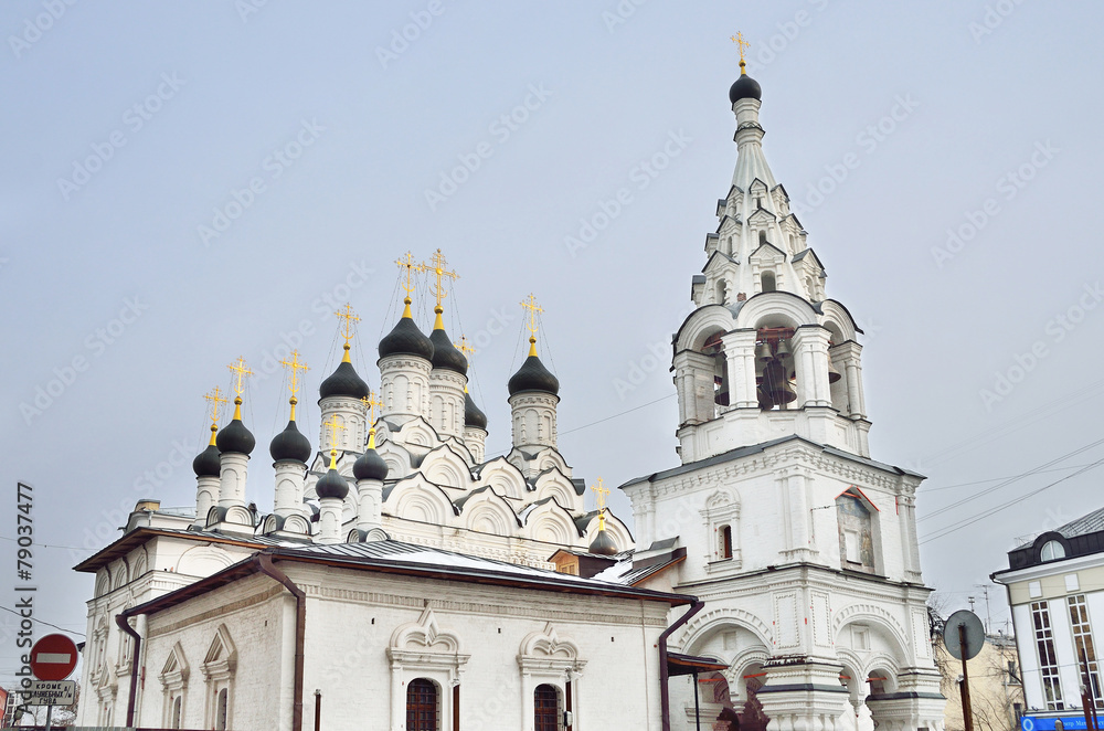 Obraz premium Москва, церковь Знамения за Петровскими воротами, 17 век