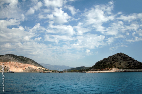 Холмы острова Кекове в средиземном море © lisaveya