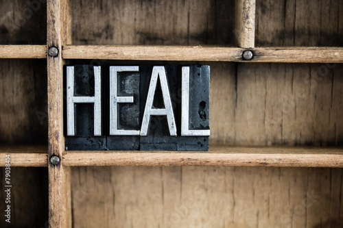 Принти на полотні Heal Concept Metal Letterpress Word in Drawer