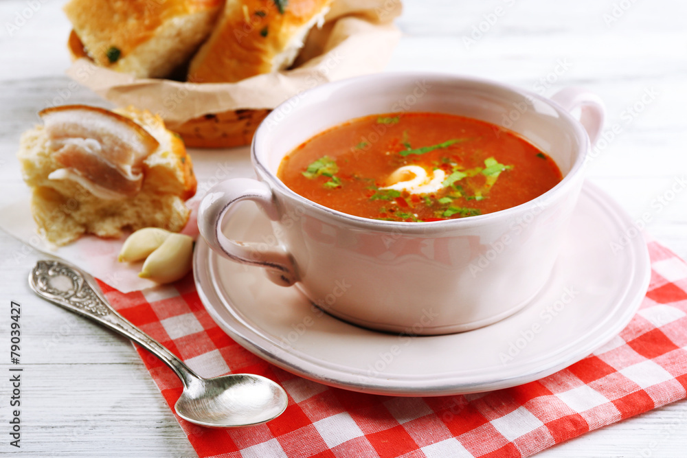Ukrainian beetroot soup - borscht, Ukrainian beetroot soup - borscht,