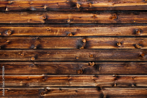 Rustikale Holzwand