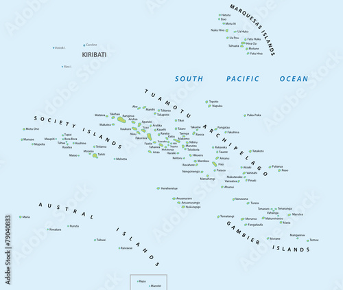 french polynesia map