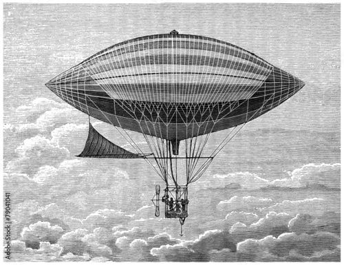 Airship - Ballon Dirigeable - 19th century