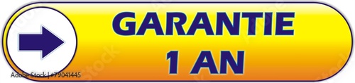 bouton garantie 1 an