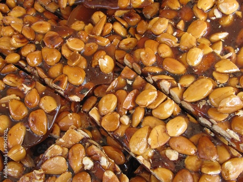 Turrón de almendras. photo