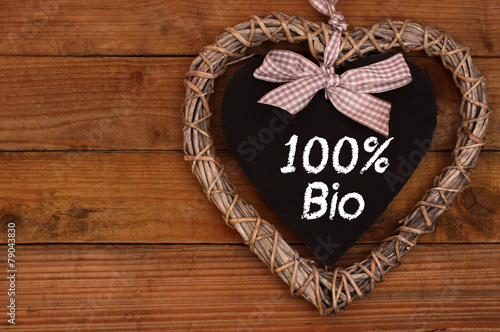 100% Bio Herz-Schild