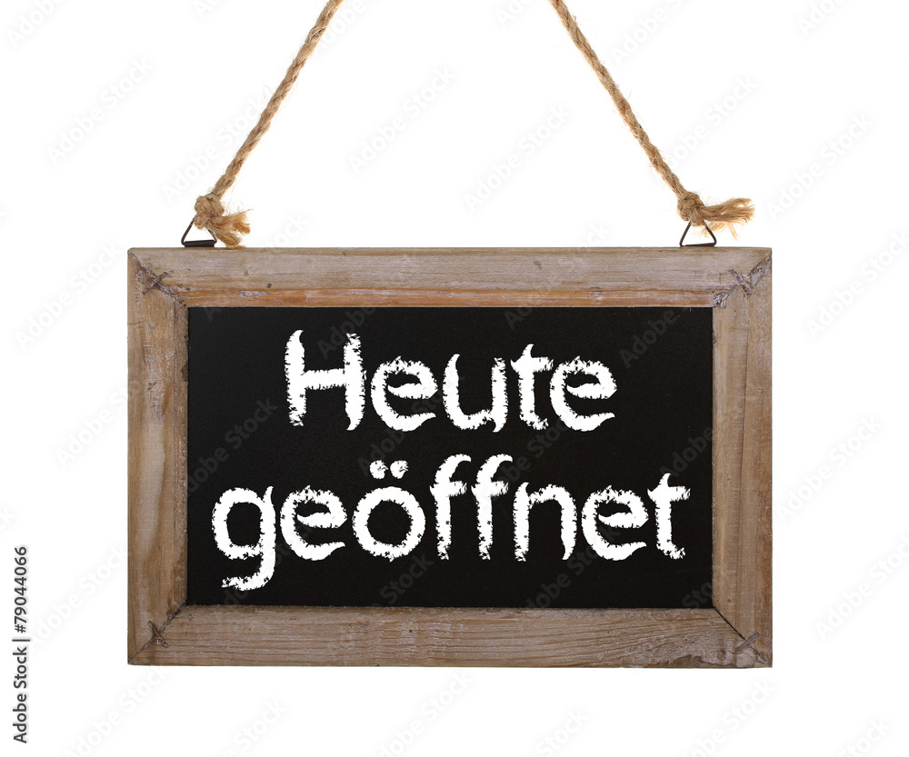 Heute geöffnet / Schild freigestellt Stock-Foto | Adobe Stock
