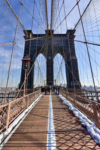 Brooklyn Bridge, Winter - New York CIty
