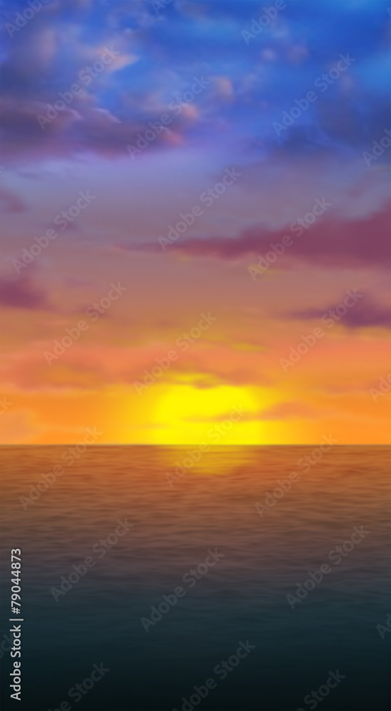 Fototapeta premium 풍경일러스트