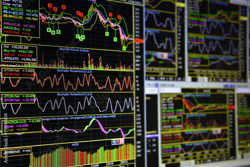 Fototapeta Naklejka Na Ścianę i Meble -  Charts of Financial Instruments.