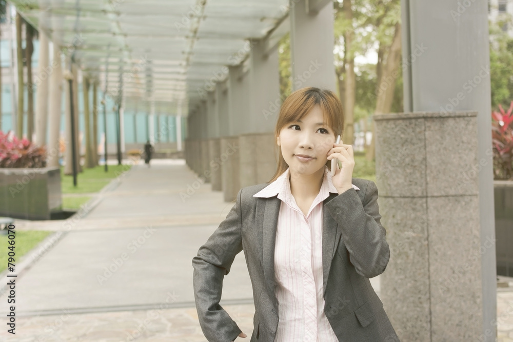 business woman use cellphone