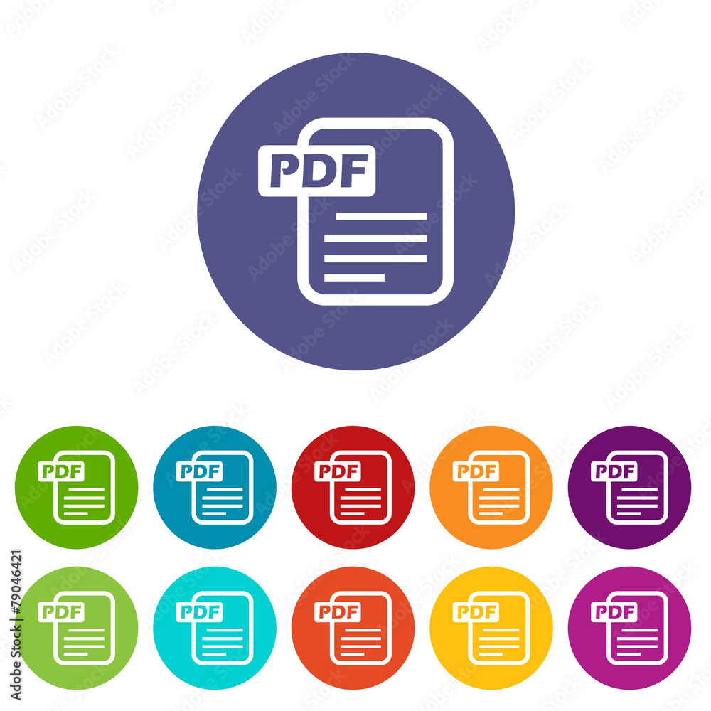 Pdf flat icon Pdf flat icon