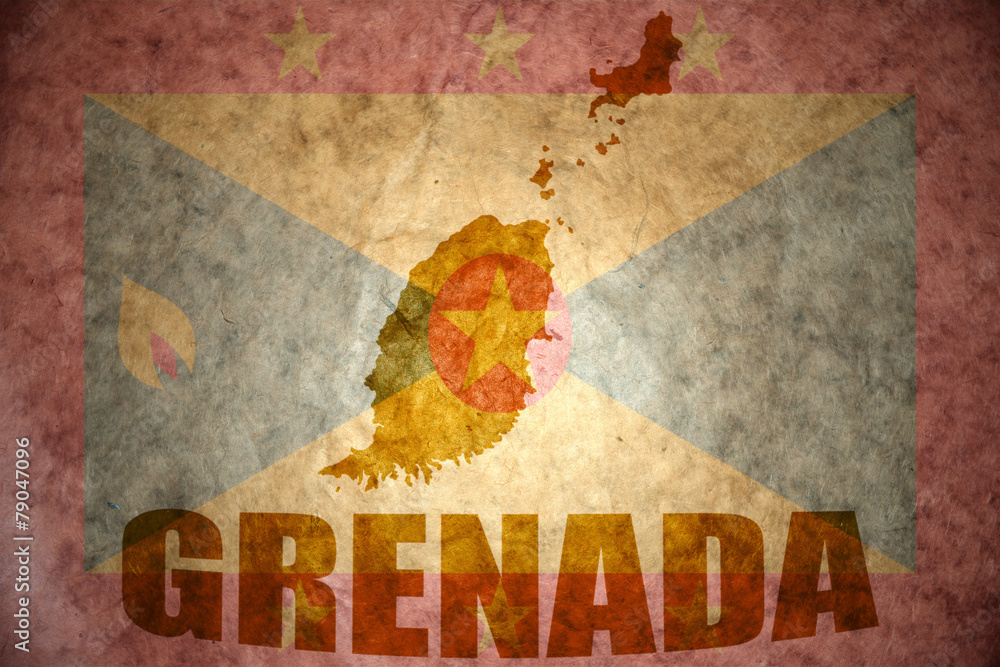 Fototapeta premium vintage grenada map