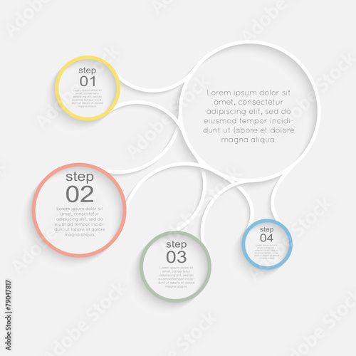 Vector colorful info graphics for your business presentations.