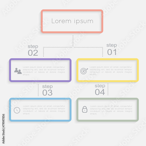 Vector colorful info graphics for your business presentations.