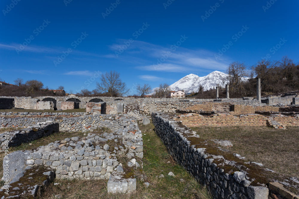 Alba Fucens, ancient Roman ruins, Abruzzo
