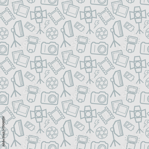 Photographic seamless pattern. Vector background.