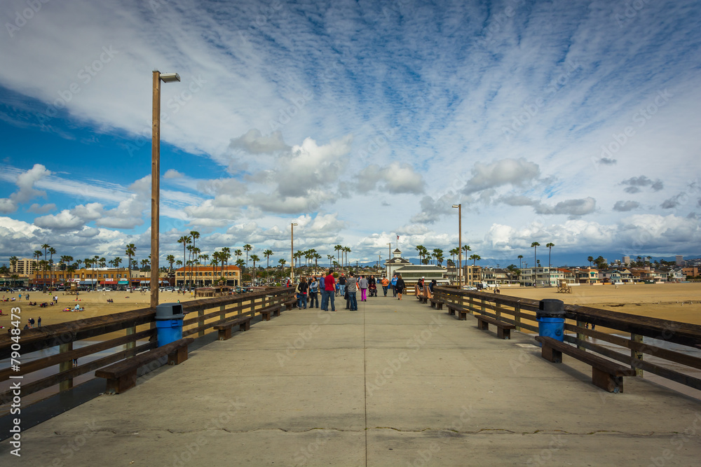 The Newport Pier, in Newport Beach, California.