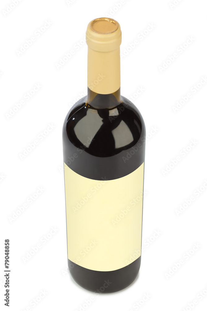 Fototapeta premium Wine bottle with blank label