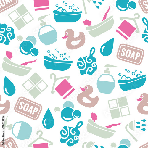 bath seamless pattern