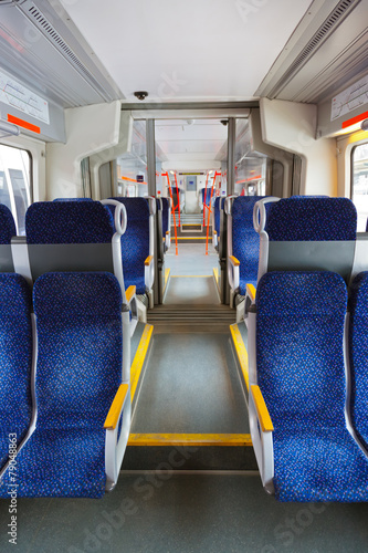 Interior of train