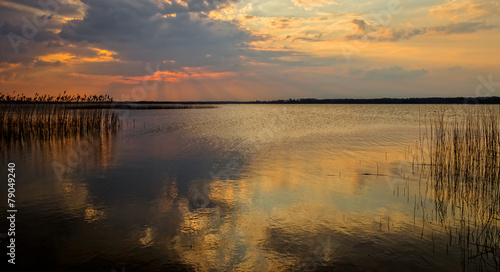 Sunset on the lake