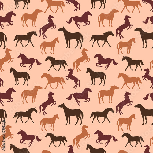Horse seamless pattern