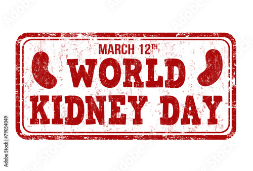 World kidney day stamp
