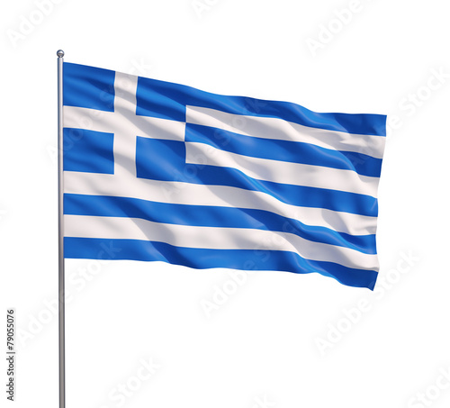 Waving flag of Greece o