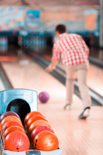 Leisure time in bowling club