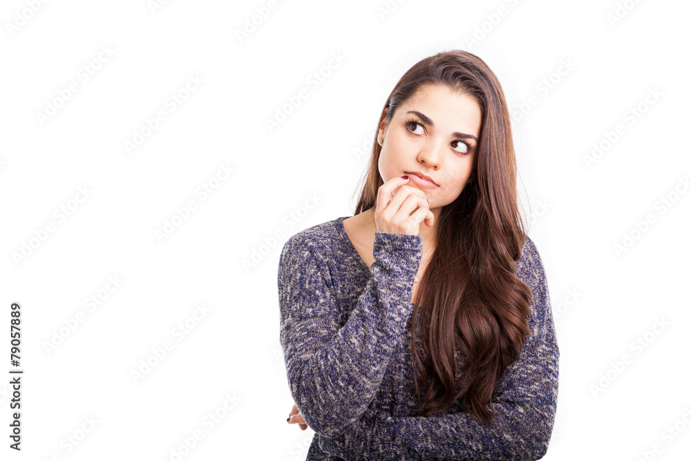 Thinking about something important Thinking about something important