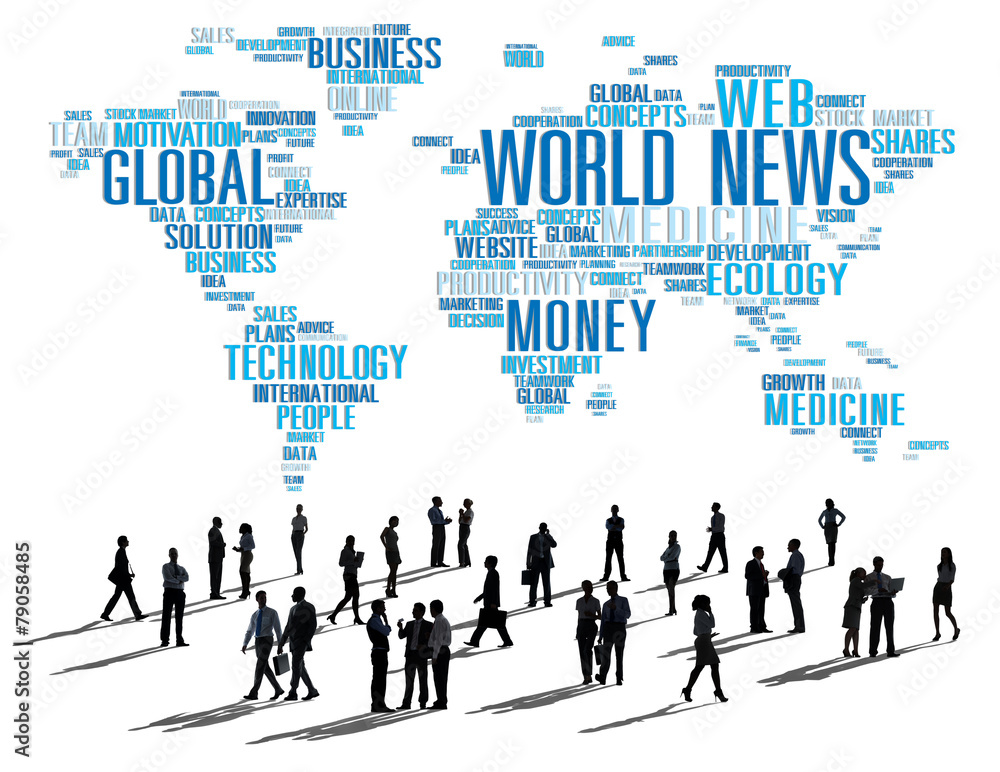 World News Globalization Advertising Information Concept World News Globalization Advertising Information Concept
