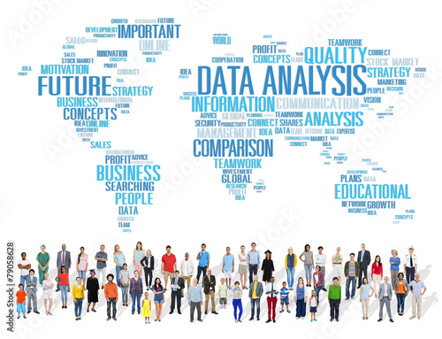 Data Analysis Comparison Information Networking Concept