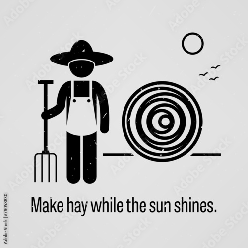 Make hay while the sun shines